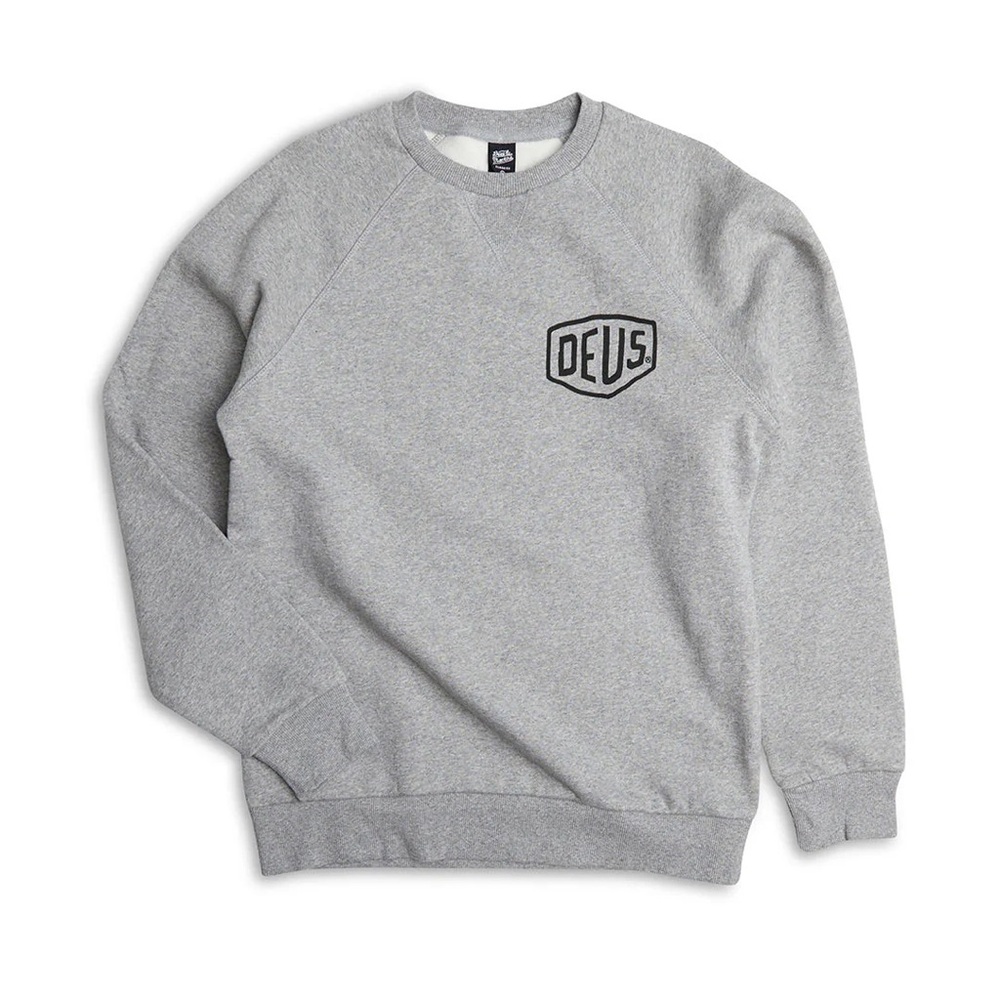Deus Ex Machina Venice Crewneck Sweatshirt, Size Small, Gray